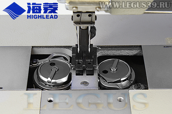 Швейная машина HIGHLEAD GC20618-2 ( 9,5 8,0 ) двухигольная без отключения игл тройное продвижение для тяжелых материалов и кожи, нитка 20ка max