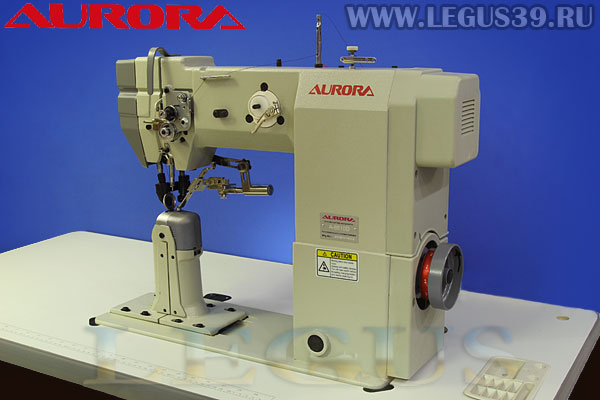 Швейная машина Aurora A-8810D (прямой привод) Одноигольная колонковая машина с унисонной подачей верхнего и нижнего ролика и иглы, для шитья обуви