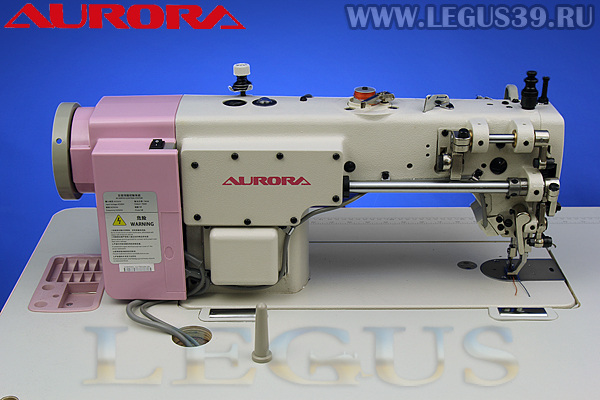 Промышленная прямострочная швейная машина Aurora A-0302D-CX-L с максимальным шагом стежка 12 мм с шагающей лапкой