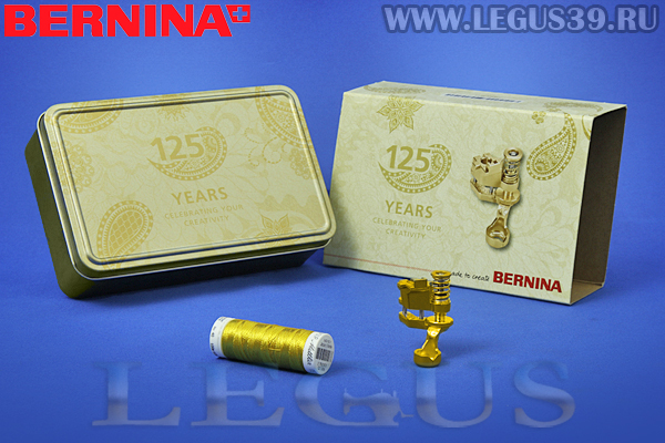 Лапка 103365.70.01 Bernina №72 золотая, регулируемая лапка для шитья по разметке