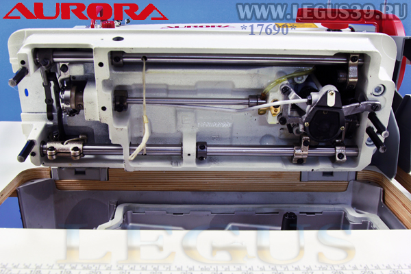 Швейная машина Aurora A-0302-E 8 мм с шагающей лапкой и увеличенным челноком для шитья тяжелых материалов, с двойным продвижением