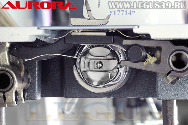 Швейная машина AURORA A-0302-D-E 8мм art. 287020 с шагающей лапкой и увеличенным челноком для шитья тяжелых материалов, двойное продвижение