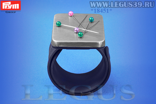 Игольница на руку с ремешком браслетом магнитная Prym 610282 фиолетовый силикон/сталь (25г)