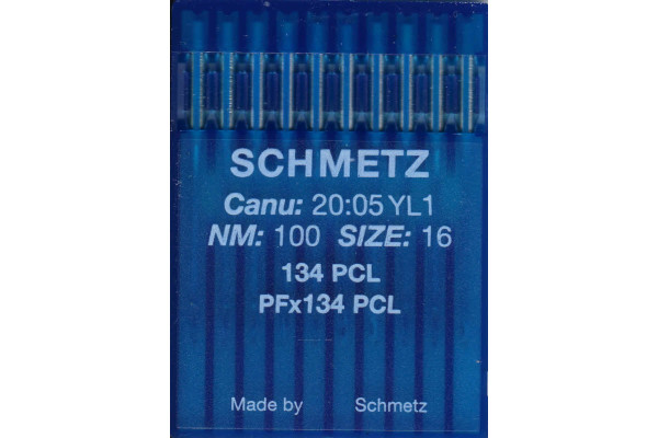134PCL №100 Schmetz canu:20:05 YL1 Иглы швейные *20450* для двухигольной машины 134PCL №100 Schmetz canu:20:05 YL1 Иглы швейные *20450* для двухигольной машины