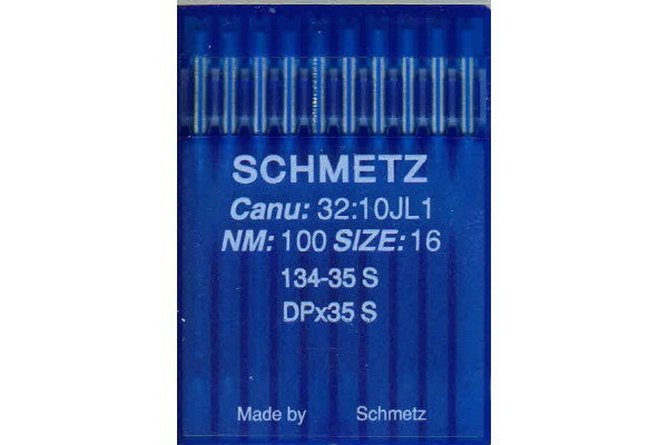 134x35S №100 Schmetz canu:32:10JL1 Иглы швейные *20465* 134x35S №100 Schmetz canu:32:10JL1 Иглы швейные *20465*