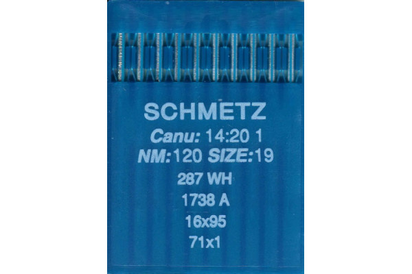 1738 (287WH) №120  Schmetz canu:14:20 1 Иглы швейные *04558*