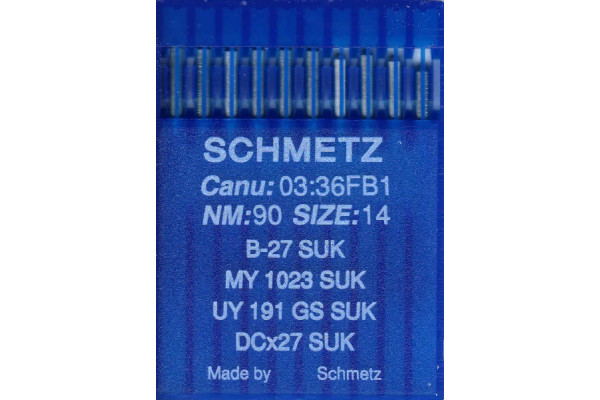 Bx27SUK   № 90  Schmetz canu:03:36 FB1 Иглы швейные *20481*