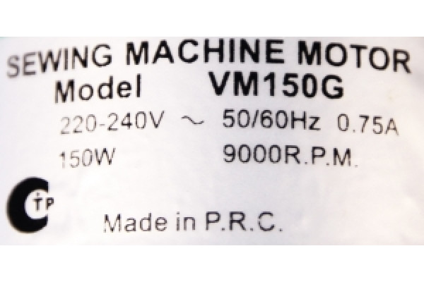Минимотор 150W FDM Оверлочный VM150G  GN зеленый нового типа *10017*