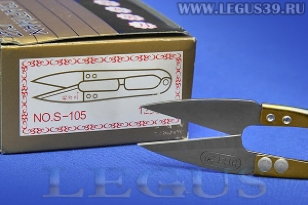 Ножницы для обрезки нити S-105 *13350* металл (золотистые ручки) (Китай ) (20г)