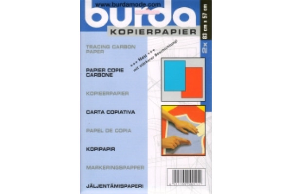  Копировальная бумага с односторонним покрытием Burda 83см*57см (2 шт) синяя/красная *08695*