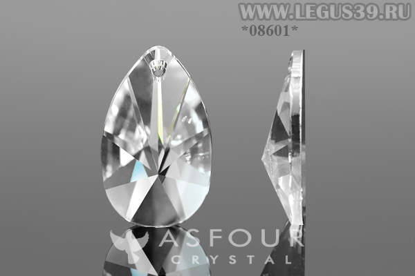 Стразы пришивные пендлогью 28х16 (1x22шт) Asfour Crystal арт.6873 *08601* одно отверстие