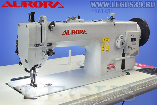 Швейная машина AURORA A-0617D *16143* арт.233689 тройное продвижение для тяжелых материалов и кожи, нитка 20ка max (Встроенный сервопривод)