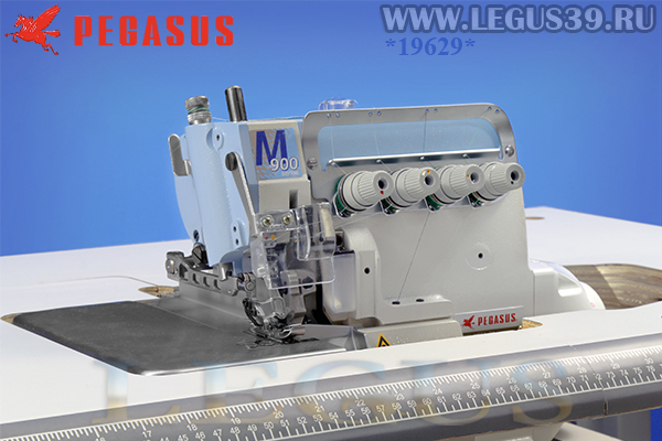 Оверлок Pegasus M932-38-3x4/D222/Z054 *19629* Пятиниточная двухигольная стачивающе-обметочная машина с установленным встроенным сервомотором для средних материалов арт.255915