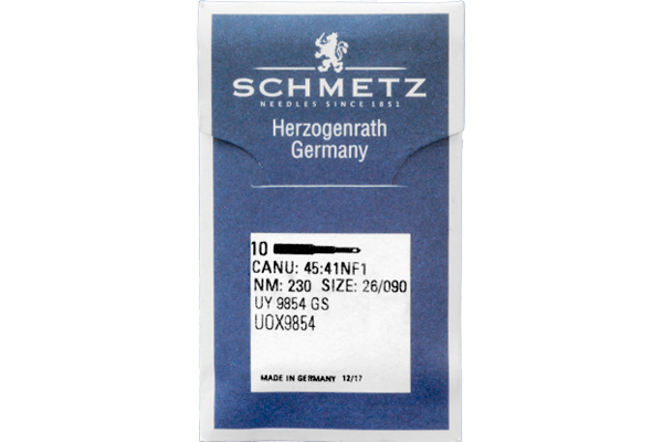 UY9854GS №230 Schmetz canu:45:41NF1 Иглы швейные UOx9854 *20364* для мешкозашивочной машины Union Special 2100A