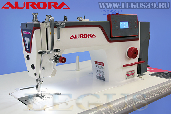 Швейная машина AURORA A-3EH *20564* Прямострочная машина для средних и тяжел материалов с прямым приводом, функцией плавный старт (Встр серв) арт.346188