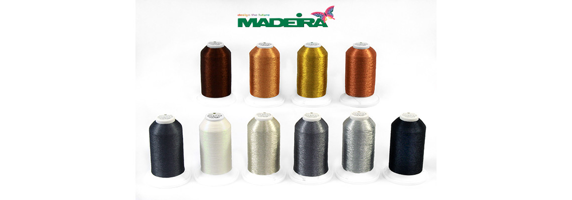 Новые оттенки ниток для вышивки Madeira Rheingold Heavy Metal #30 3000m