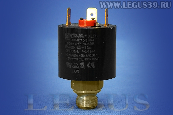 Датчик давления Comel FB/F (A0381) CEME S.p.A. Range: 0,2÷10 Bar TA:120°C (1/4” = 12,5мм) O.1300 *03229* cilindric pressure switch (65г)