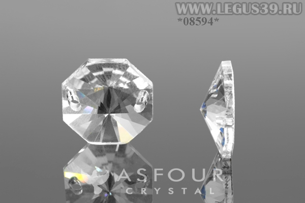 Стразы пришивные октагон 12мм (1x72шт) Asfour Crystal арт.632 *08594*