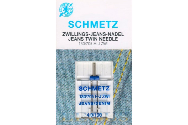 130/705H двойная швейная игла для джинсы №100/4 Schmetz canu:71:40.MA2 SES *08395*