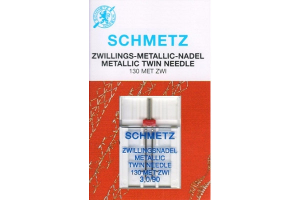 130/705H двойная швейная игла для металлизированных нитей № 90/3,0  Schmetz *14760* canu:64:30 2 SDS Иглы швейные