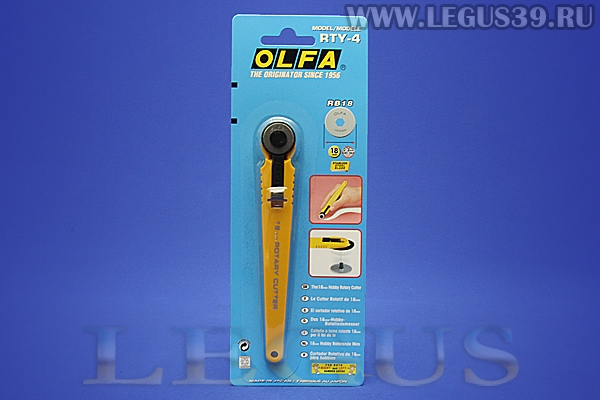 Нож роликовый OLFA 18 мм  OL-RTY-4/G     *13679* (30г)