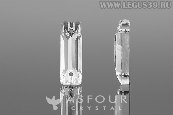 Стразы пришивные прямоугольник новый 18мм (1x72шт) Asfour *13783* Crystal арт.608