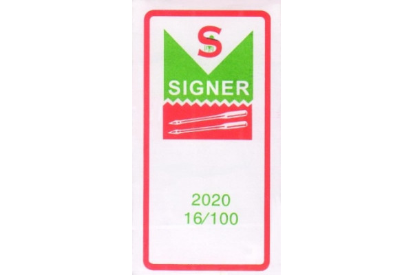 Иглы Singer 2020 №100/16 стандарт (10 штук в блистере) *13800*