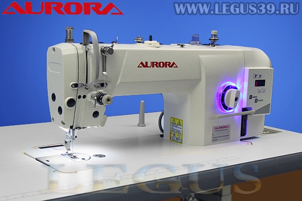 Швейная машина AURORA A-721D-03 *15816* Прямострочная машина челночного стежка с игольным продвижением и прямым приводом для легких и средних материалов