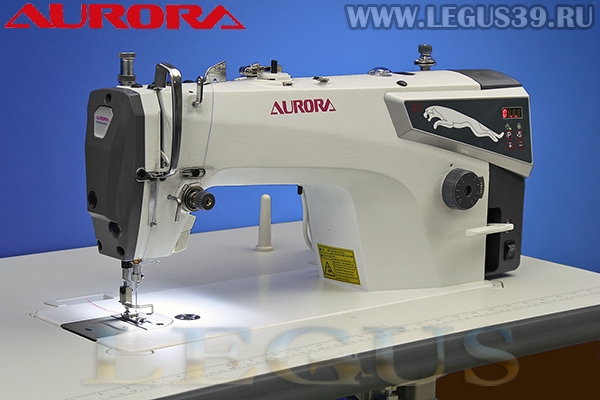Швейная машина AURORA S-1 *16290* Прямострочная для легких и средних материалов с прямым приводом, функцией плавный старт (Головка машины) (Встроенный сервопривод)