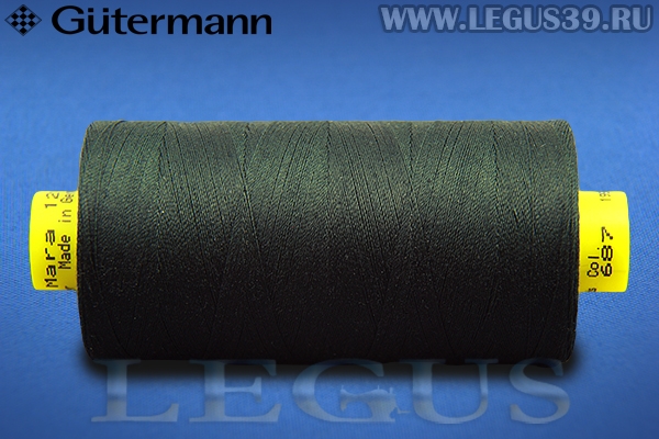 Нитки Gutermann (Гутерман) Mara 120 1000м #687 зеленый темный с чернотой# *16348* (33г)