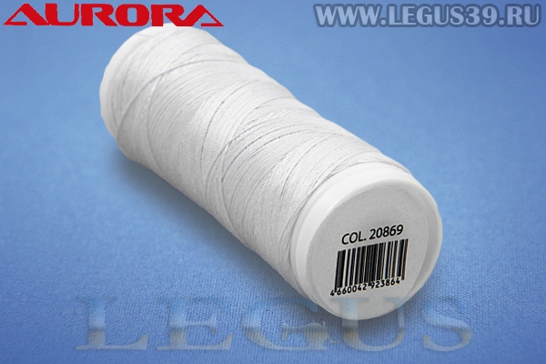 Нитки Aurora Cotton 50/3, 180м #20869 белый# *16593* хлопковые вощеные для ручного и машинного шитья и стежки (11г)