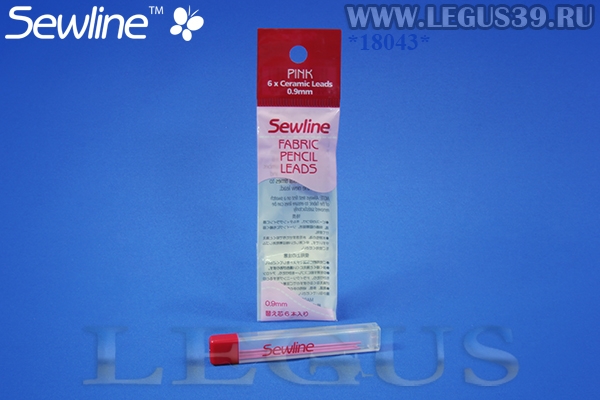 Набор запасных грифелей Sewline FAB50010  6шт цвет розовый, 0,9 мм *18043*