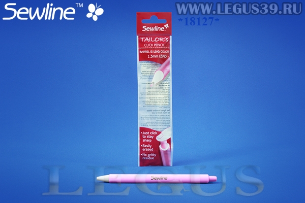 Карандаш автоматический для ткани Sewline FAB50046 грифель розового цвета, толщина 1,3 мм *18127* (??г)