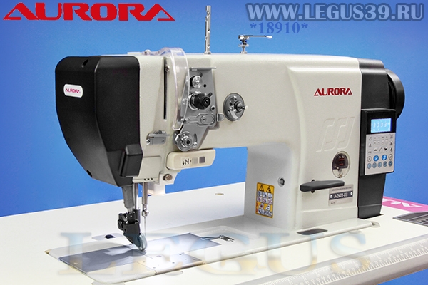 Швейная машина AURORA A-2401-D3 *18910* с верхней и нижней роликовой подачей и игольным продвижением для пошива кожи и тяжелых материалов. Аналог PFAFF 441