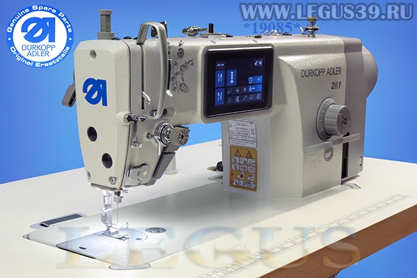 Швейная машина DURKOPP ADLER 261-140345-02 *19085* для легких и средних материалов с автоматической закрепкой нити, автоматическим подъемом лапки арт. 323031 сенсорный дисплей, короткая обрезка