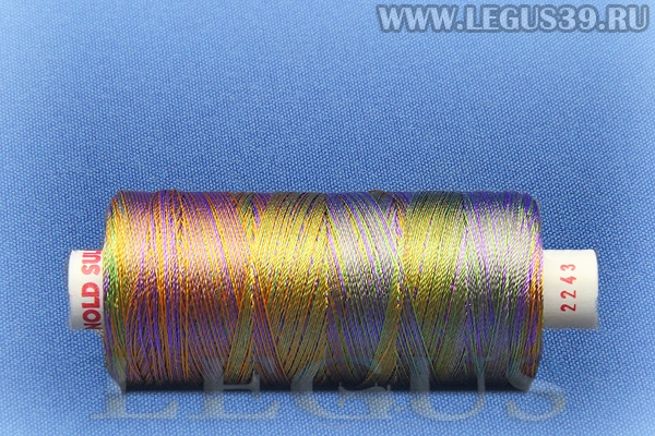Нитки Gunold (Гунольд) Sulky №40 1000м #2243 multicolor зеленый фиолетовый оранжевый# *05275* (37г)
