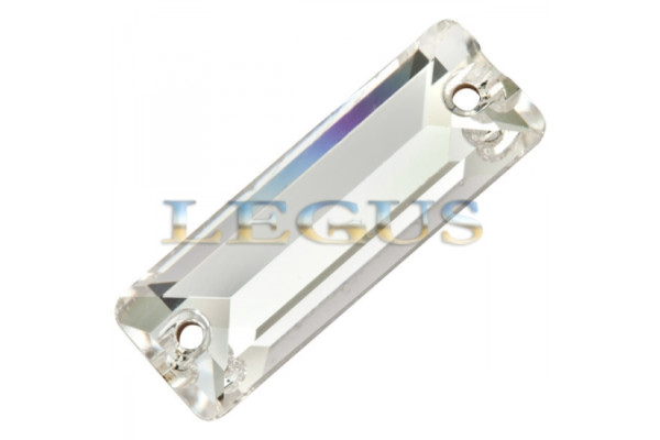 Стразы пришивные прямоугольник новый с 2 отв. 26мм ( 1шт) Asfour Crystal арт.608 *00712*