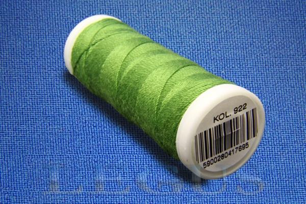 Нитки Aurora Talia 30, 70 метров, цвет #922 зеленый травяной# *07510* для джинсов (11г)