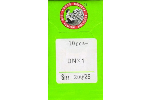 UY143GS №200 Organ Иглы швейные *12423* (DNx1) для мешкозашивочной машины, зеленая пачка, неоригинал (Китай)