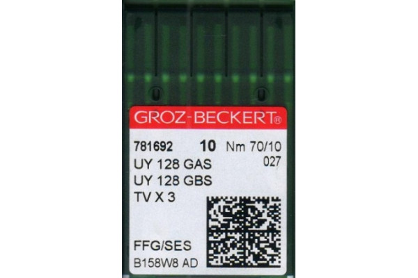 UY128GAS SES № 70 GB Иглы швейные (FFG) *14693*