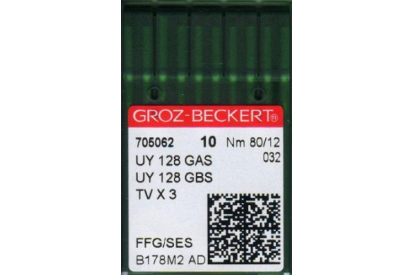 UY128GAS SES № 80 GB Иглы швейные (FFG) *04451*
