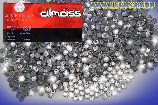 Стразы hot fix Crystal SS-16 (1440шт) Almass Asfour *09499*