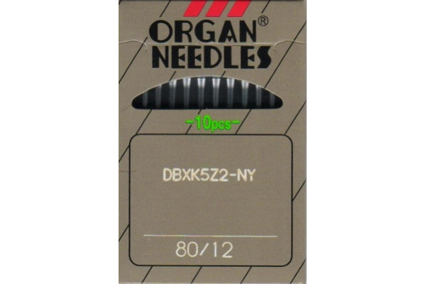 DBxK5 Z2-NY  № 80  Organ Иглы швейные 10шт. *12603* (for real leather, shoe pieces use “needle hole is small”) для кожи