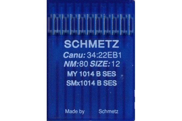 MY1014 B SES № 80  Schmetz canu:34:22 EB1 Иглы швейные *14865* (SMx1014 B SES)