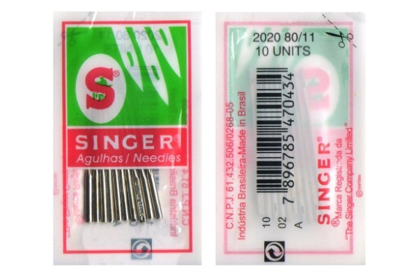 Иглы Singer 2020 № 80/11 стандарт (10 штук в блистере) SIGNER *01299* в пластиковом конверте