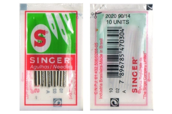 Иглы Singer 2020 № 90/14 стандарт (10 штук в блистере) SIGNER *01298* в пластиковом конверте