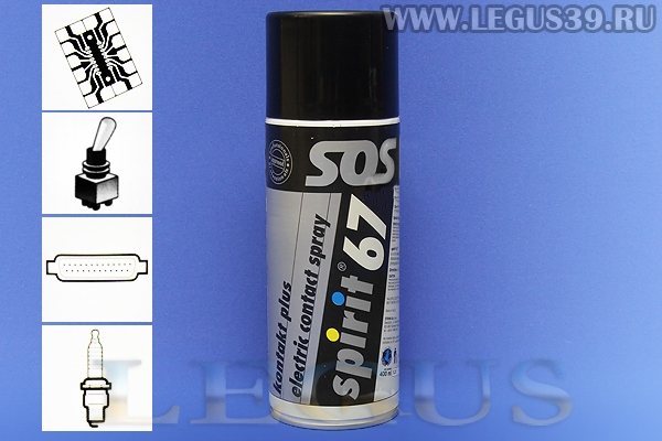 Спрэй SOS-67 средство для очистки контактов 500 ml *04821* (370г)