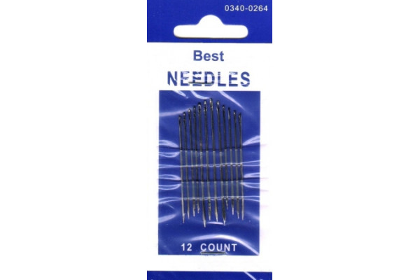 Иглы ручные Aurora Best Needles 0340-0264 для кожи 12шт. *04338*