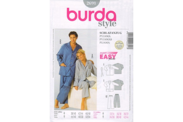 Выкройка Burda  2691  Женская (домашняя одежда)                     *12700*