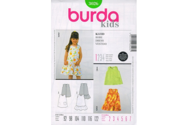Выкройка Burda  3026  Детская (Летнее платье) *12704*